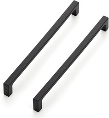 50 Pack 7-1/2 Inch Hole Centers Matte Black Cabinet Pulls Kitchen Cabinet Handle
