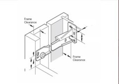Rear Mounting Bracket Knape and Vogt for KV 1284 slides 1-1/8″ High