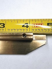 2 Geometric Cabinet Pulls Brushed Brass 96mm 3.75in Hole Spacing