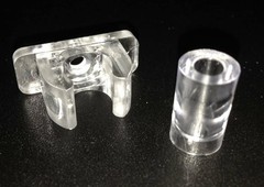 False Front Cabinet Clips, Hosrnovo 4 Pairs with Screws Reinforced Sink Clear