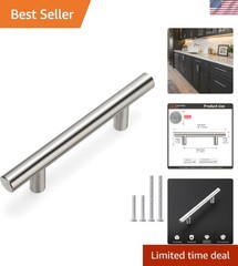 Modern Stainless Steel Cabinet Handles – 3 Inches Hole Centers, Easy Install