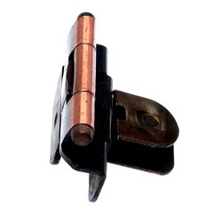 Double Demountable Cabinet Hinge 3/8″ Inset Antique Copper CM7700-AC