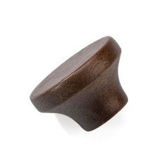 10 Pack 1.53″ Round Walnut Wood Drawer Handles, Cabinet Knobs, Furniture Hardwar