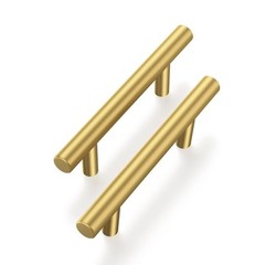30 Pack Cabinet Handles Brass Gold Cabinet Pulls 3 Inch Hole Center Drawer Pulls