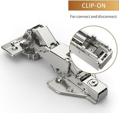 2 Pack 1 Pair 135/165 Degree Lazy Susan Hinge Full Overlay Concealed for Cabinet