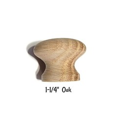Oak Knob Wood Grain Round Knob – 1 1/4″ Wooden Furniture Knob -Oak Cabinet Knob