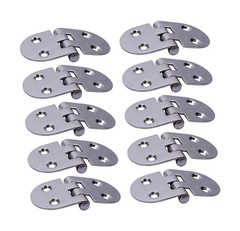 10X Stainless Steel Butterfly Hinges 180 degree Folding Hinges 3 *1.5 inch