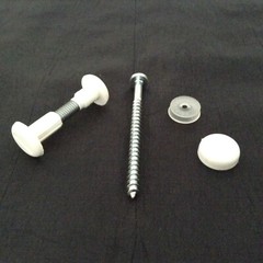 Cabinet Mounting Screws ( 15 Count White Caps ) See Description