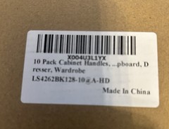 10 Pack 5” Hole Stainless Steel Or Silver Kitchen Cabinet Handles Drawer Pulls