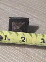 Amerock Forgings Rustic Bronze 1-1/8″ Square Cabinet Knob Pull BP4429-RBZ