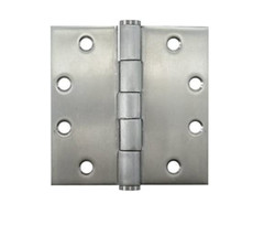 NOS! (3) 4-1/2″ X 4-1/2″ ZINC, 8 HOLE UTILITY HINGE WITH SCREWS, MADE IN U.S.A.