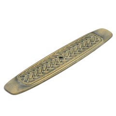 Hickory Hardware Blonde Antique Catamaran 5″ Length Knob Backplate P7514-BOA