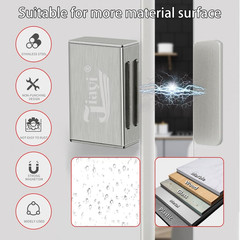 Pestillos magneticos adhesivos para gabinetes paquete 4 para puertas de gabinete