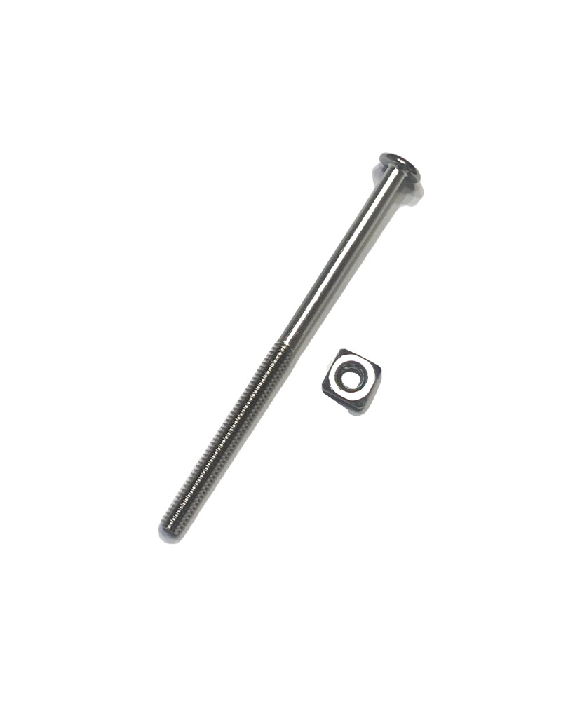 3″ CHROME Bolt Screw for Glass Cabinet Handles Knobs Drawer Pulls Vintage
