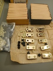 NOS 50 Pairs- BRASS Glass Door Hinges futaba Hinge , steel