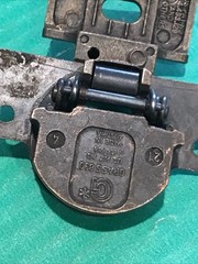 (1) Grass 830 Self Closing Bronze Cabinet Hinge w/ 830-33 mounting base plate
