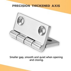 Heavy Duty Marine Boat Hatch Hinges 316 Stainless Steel, 2 x 2 Inch, Sturdy D…