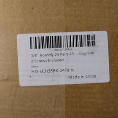 48 PCS 3/8″ Inset Cabinet Door Hinges Self Closing Matte Black Screws Included