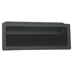 GRAINGER APPROVED 4NRT6 Recessed Pull Handle,Black,Thermoplastic 4NRT6