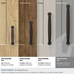 Renown Cabinet Pull 6-5/16 Inch 160 mm Center-to-Center Oil Rubbed Bronze