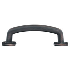 Industrial Style 3-In Hole Centers Brushed Oil-Rubbed Bronze Cabinet Pull