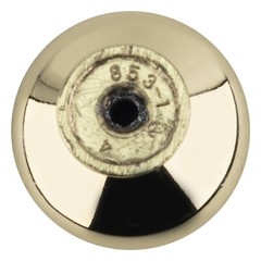 Brushed Brass The Anniversary Collection Transitional Round Cabinet Knob 1-3/16