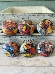 COWBOY Cabinet Knobs Furniture Drawer Pulls Set Of 6 Western Ranch Farmhouse