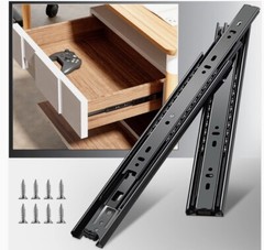 18” Full Extension Ball Bearing Drawer Slides, 100lb Capacity