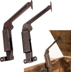 Antique Copper Lid Support Hinges with Spring，Coffee Table Lifting Hardware，7…