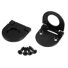 1-3/8″ x 1-3/8″ Door Drawer Handle Flush Ring Pull Zinc Alloy Black 2pcs