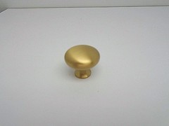 Period Brass lot of 2 Bk13-04 1.25″ Mushroom Knob Satin Brass 111G