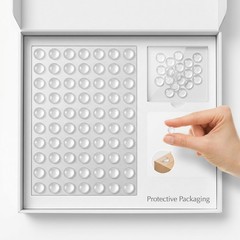 100 Pcs Self-Adhesive Cabinet Door Bumpers, Clear Sound Dampening Rubber US