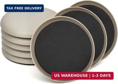 Furniture Sliders, 8 Pcs 3 1/2” Furniture Sliders Pads for Hardwood Floors, Cha