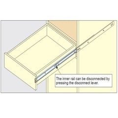Full Extension 100-lb Ball Bearing Side Mount Drawer Slide (15-Pair)
