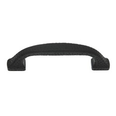 10 Pack Warwick Wrought Iron Black 3″cc Hammered Cabinet Handle Pull DH1004BL