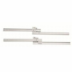 White Ball Bearing Side Mount Drawer Slides Less Bracket 20″ Length – pack of 2