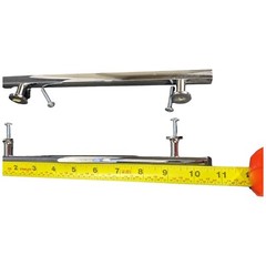 2 8 inch Omnia 9010/203.26 Chrome Cabinet Pulls US26 On Center 8 10.5″ Length
