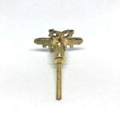 2 Vintage Gold Brass Bumblebee Bee Wardrobe Drawer Pulls Knobs Cabinet Handles
