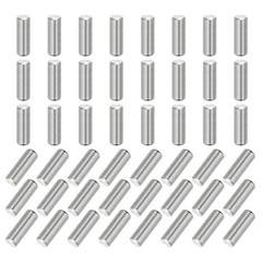 110PCS 5mm x 14mm Dowel Pin 304 Stainless Steel Shelf Support Pegs Nickel Plated