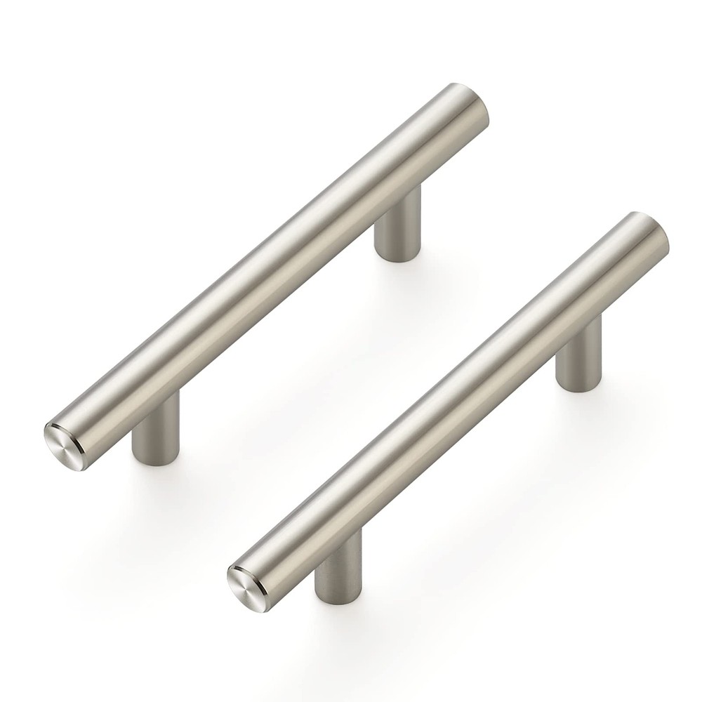 13-Pack Simple Bar 3-3/4 in. (96 mm) Modern Cabinet Drawer Pulls in Stainless