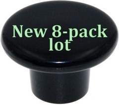 NEW 8-pack lot Amerock Cabinet Draware Round Knob Black 1-1/4″ Everyday Heritage