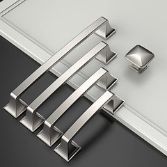 Pack 3.75 Inch(96mm) Hole 3.75″/96MM Hole Center 10 Brushed Satin Nickel