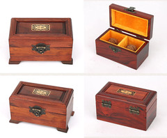 6Set Retro Design Jewelry Box Hinges and Antique Hasp Latch Decorative Cabinet D