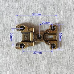 8PCS Metal Furniture Hinge Closet Bookcase Dresser Cabinet Door Hinge Wood Cases