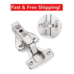 10 Pairs of Iron Satin Nickel Soft-Close Hinges – Perfect for Modern Kitchens