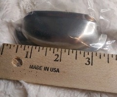 Cabinet Drawer Pulls – Set of 25 – Cup Style – Metal Nickel Color – NIP