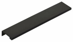 Emtek 87110US19 Edge 4 Inch Center to Center Finger Cabinet Pull Black