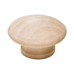 Silverline Wood Round Knob 1.5″ for Cabinets Drawers Pulls Unfinished Hardware