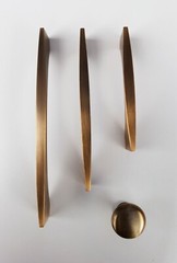 Brushed bronze mustard cupboard handles for cabinets drawers knob 96 128 160mm