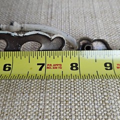 Vtg Distressed French Provincial Drawer Pulls White Shabby Chic 5 1/4″ C to C